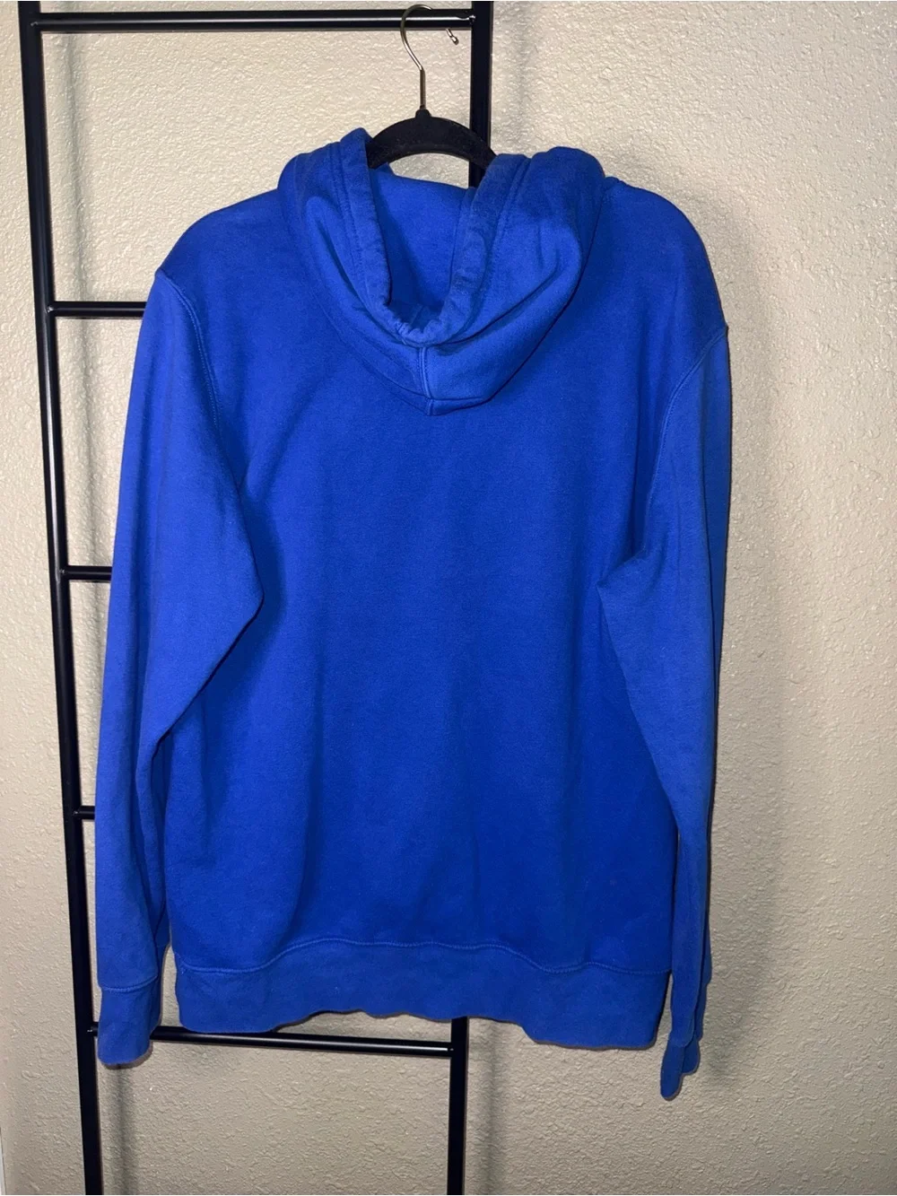 The North Face Royal Blue Pullover Hoodie with White Logo